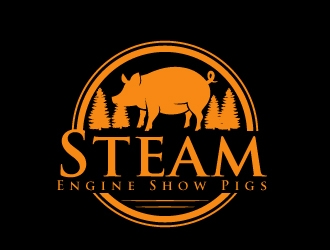 Steam-Engine Show Pigs logo design by AamirKhan