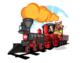 Steam-Engine Show Pigs logo design by Suvendu