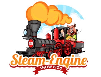 Steam-Engine Show Pigs logo design by Suvendu