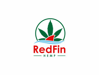 Red fin hemp logo design by almaula
