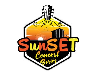 SunSET Concert Series logo design by Conception