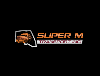 Super M Transport Inc logo design by mazyo2x