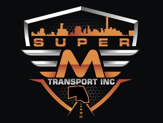 Super M Transport Inc logo design by Suvendu