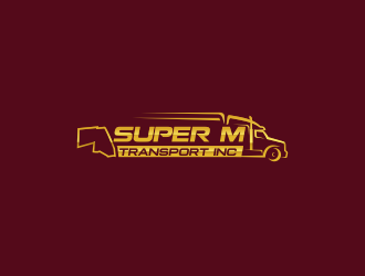 Super M Transport Inc logo design by mazyo2x