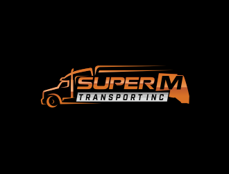 Super M Transport Inc logo design by mazyo2x