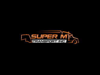 Super M Transport Inc logo design by mazyo2x