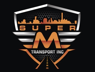 Super M Transport Inc logo design by Suvendu
