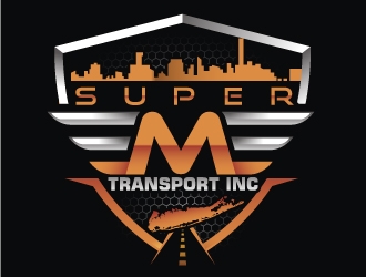 Super M Transport Inc logo design by Suvendu
