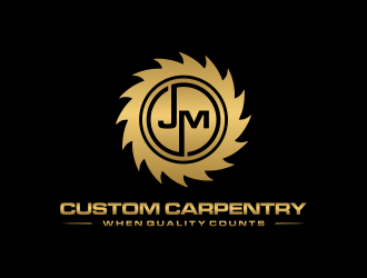 JM Custom Carpentry logo design by Franky.