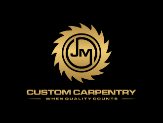 JM Custom Carpentry logo design by Franky.