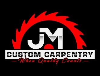JM Custom Carpentry logo design by pambudi