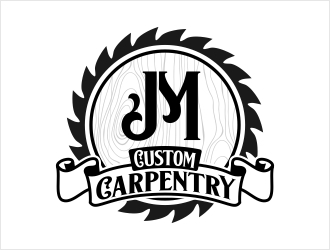 JM Custom Carpentry logo design by Shabbir
