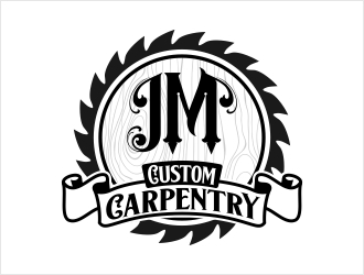 JM Custom Carpentry logo design by Shabbir