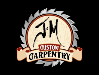 JM Custom Carpentry logo design by Shabbir