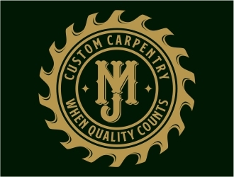 JM Custom Carpentry logo design by Alfatih05