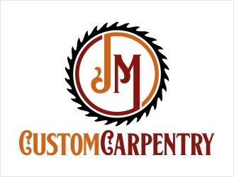 JM Custom Carpentry logo design by Shabbir