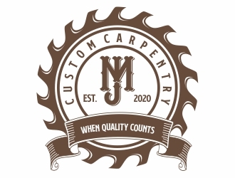 JM Custom Carpentry logo design by Alfatih05