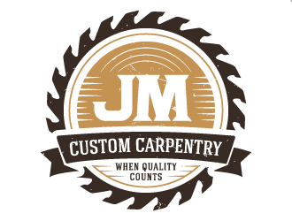JM Custom Carpentry logo design by akilis13