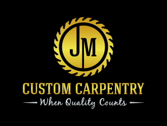 JM Custom Carpentry logo design by akilis13