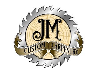 JM Custom Carpentry logo design by b3no