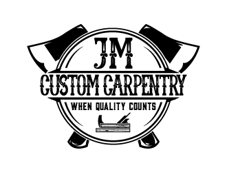 JM Custom Carpentry logo design by AYATA