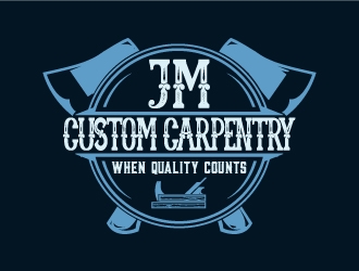 JM Custom Carpentry logo design by AYATA