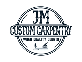 JM Custom Carpentry logo design by AYATA