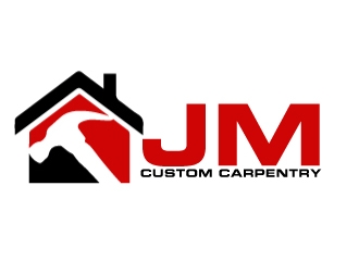 JM Custom Carpentry logo design by AamirKhan