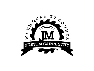 JM Custom Carpentry logo design by CreativeKiller