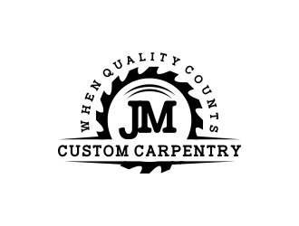 JM Custom Carpentry logo design by CreativeKiller