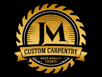 JM Custom Carpentry logo design by akilis13