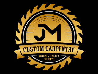 JM Custom Carpentry logo design by akilis13