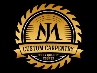 JM Custom Carpentry logo design by akilis13