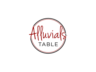 Alluvials Table logo design by johana