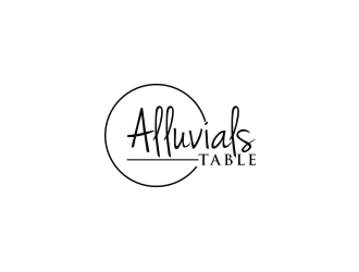 Alluvials Table logo design by logitec