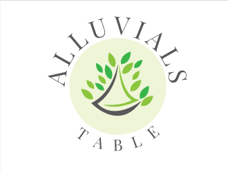 Alluvials Table logo design by CuteCreative