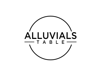 Alluvials Table logo design by oke2angconcept