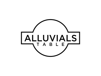 Alluvials Table logo design by oke2angconcept