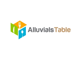 Alluvials Table logo design by Marianne