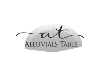 Alluvials Table logo design by Greenlight