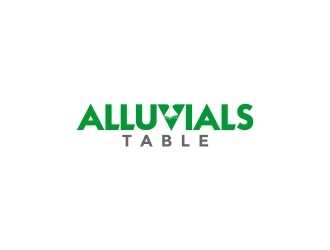 Alluvials Table logo design by naldart