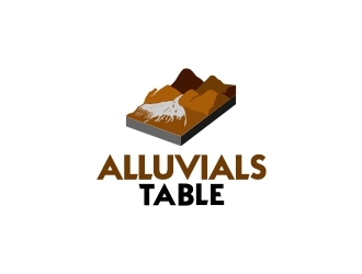 Alluvials Table logo design by naldart