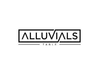 Alluvials Table logo design by bomie