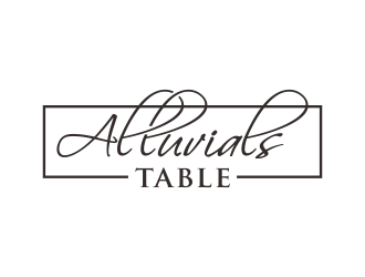Alluvials Table logo design by checx