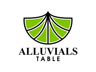Alluvials Table logo design by alfais