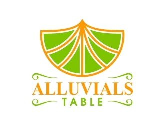 Alluvials Table logo design by alfais