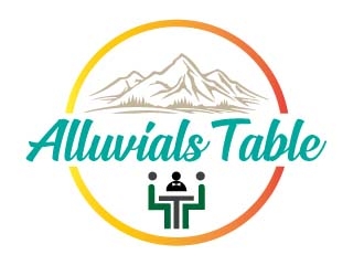 Alluvials Table logo design by Vincent Leoncito