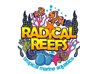 Radical Reefs  logo design by dasigns