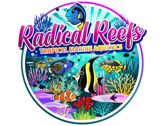 Radical Reefs  logo design by coco