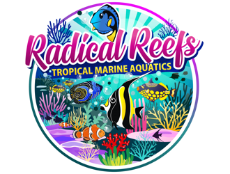 Radical Reefs  logo design by coco